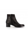 Bottine noir en cuir
