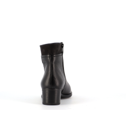 Bottine noir en cuir