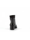 Bottine noir en cuir
