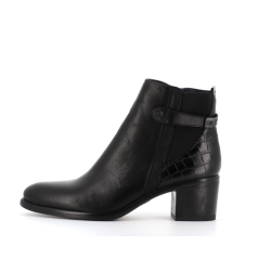 Bottine noir en cuir