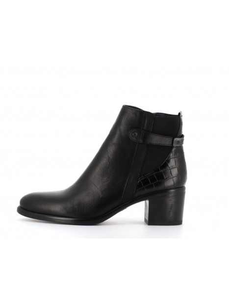 Bottine noir en cuir
