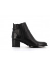Bottine noir en cuir