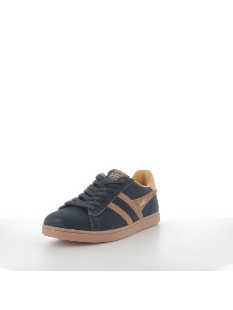 Baskets bleues et marron
