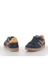Baskets bleues et marron