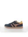 Baskets bleues et marron