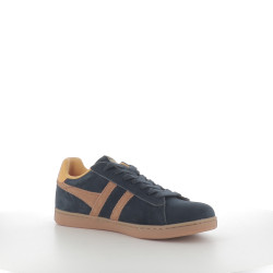 Baskets bleues et marron