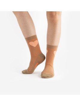 Chaussettes coton coeur