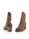Boots Léopard daim