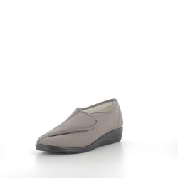 Chaussons en textile taupe