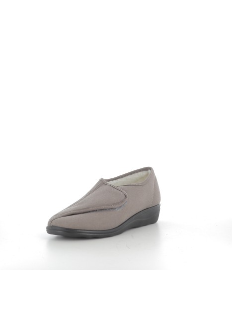 Chaussons en textile taupe