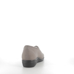 Chaussons en textile taupe