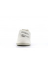 basket blanche a scratch en cuir