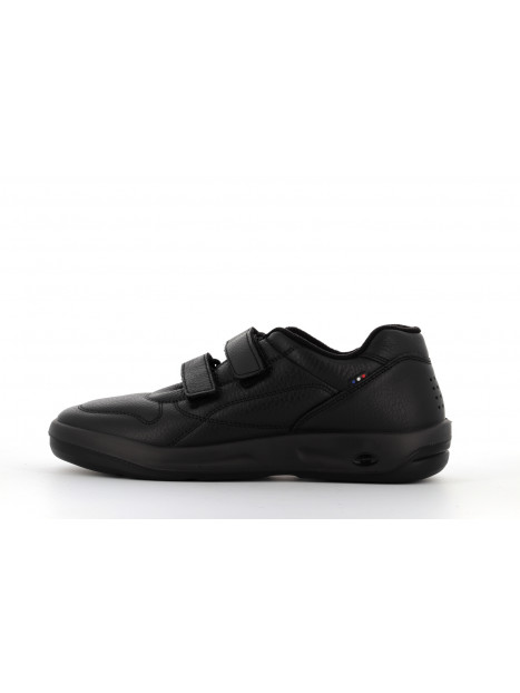 basket noir en cuir