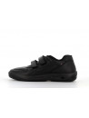 basket noir en cuir