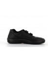 basket noir en cuir