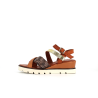 compensé marron en cuir