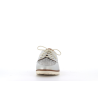 Derby argent en cuir funny