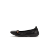 ballerine en cuir noir