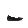 ballerine en cuir noir