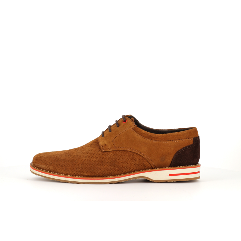 derby homme marron en cuir