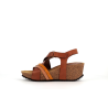 compensé marron en cuir