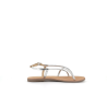 nu pied argent en cuir