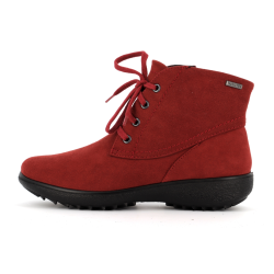 Botillon rouge en cuir