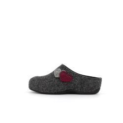 chausson style sabot gris