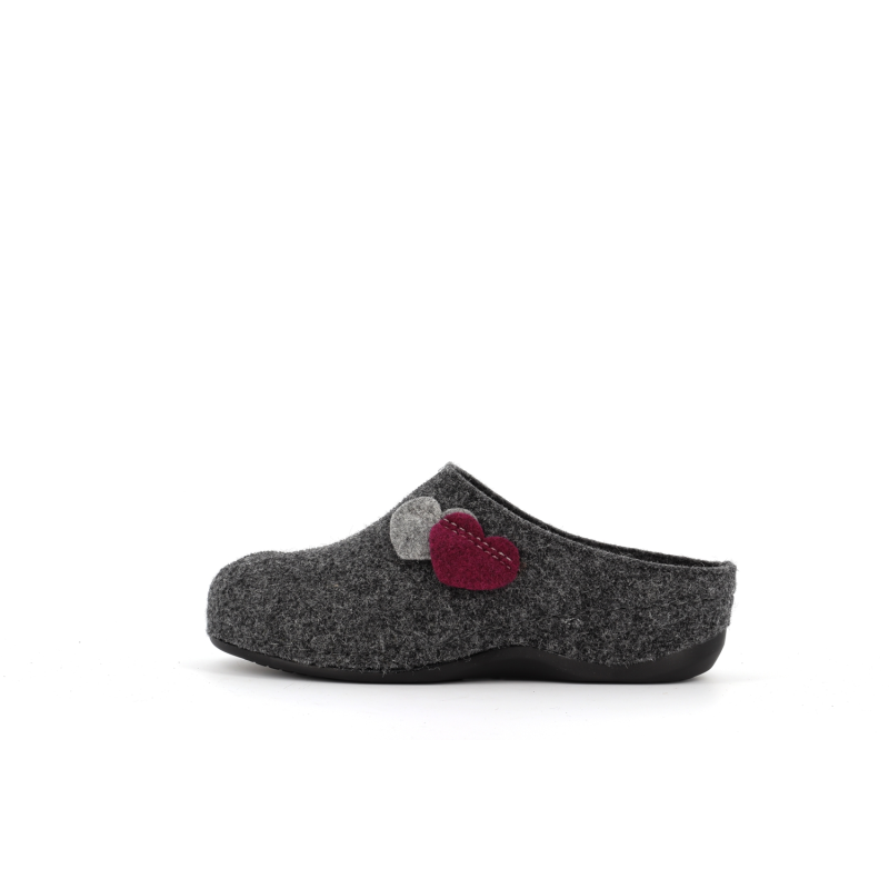 chausson style sabot gris