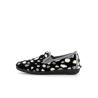 chausson noir et blanc en laine