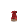 Basket montante rouge en cuir