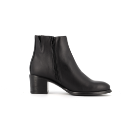 Bottine noir en cuir