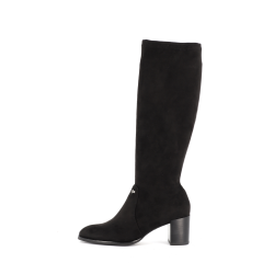 Botte noir en cuir