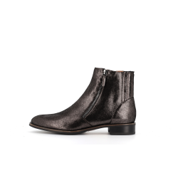 Bottine noir en cuir