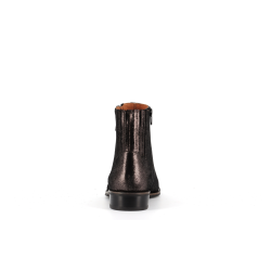 Bottine noir en cuir