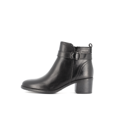 Bottine noir en cuir