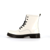 Bottine blanche en cuir