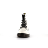 Bottine blanche en cuir