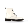 Bottine blanche en cuir
