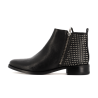 Bottine noir en cuir