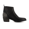 Bottine noir en cuir
