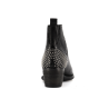 Bottine noir en cuir