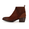 Bottine marron en cuir