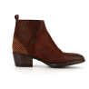 Bottine marron en cuir