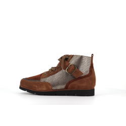 Botitne marron en cuir Cuglos