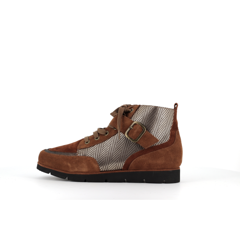 Botitne marron en cuir Cuglos