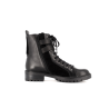Bottine noir en cuir Amande
