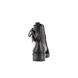 Bottine noir en cuir Amande