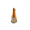 Bottine jaune en cuir