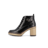 Botitne noir en cuir